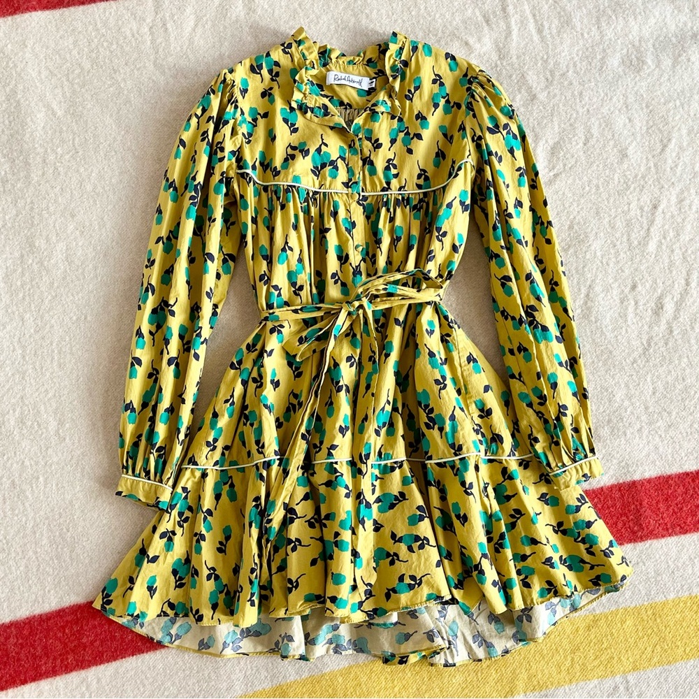 Rachel antonoff drew dress in mustard tulip - Picture 9 of 14